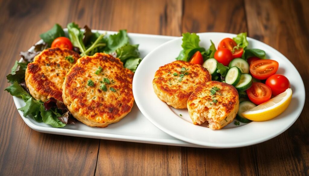 Baked salmon patties